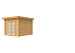 Douglas Topvision Premium tuinhuis Roek 300x300 cm, onbehandeld.