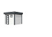 Vuren Topvision Premium Bonte Kraai, 300 x 250 cm, wanden antraciet en basis wit.