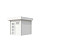 Topvision tuinhuis Kuifmees 250x250 cm, wit gespoten.