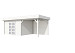 Topvision tuinhuis Parelhoen 400x300 cm met luifel 3 meter, wit gespoten.