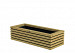 Bloembak Elan Excellent 33x120x50 cm Vuren groen geimpregneerd.