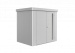 Biohort berging Neo 1B met dubbele deur Zilver metallic