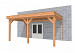 Buitenverblijf aan huis Premium II, douglas, basismodel L/B, 499x307 cm, onbehandeld.