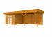 Douglas Topvision Premium Roek, 298 x 298 en luifel 500 cm, transparant gespoten.