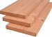 Douglas plank 1 zijde geschaafd, 1 zijde fijnbezaagd 2,8 x 19,5 x 400 cm, onbehandeld.