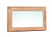 Douglas vast raam met melkglas, 71,2 x 39 cm, onbehandeld.