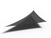 Schaduwdoek Coolfit Driehoek 90° 5,0 x 5,0 x 7,1m zwart
