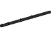 Hillfence metalen hoekpaal, inclusief aansluitingset en afdekkap, 6 x 6 x 240 cm, zwart.