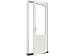 Stapeldorpeldeur meranti rechtsdraaiend 930x2169+ kozijn 1038x2263mm Wit (incl. DTS en deurbeslag)