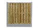 Betonpaal glad met diamantkop 10 x 10 x 280 cm, grijs ongecoat, eindpaal.