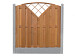 Betonpaal glad met diamantkop 10 x 10 x 220 cm, grijs ongecoat, tussenpaal.