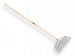 Bladhark kunststof met steel 150 x 2,4 cm, gewaxt.