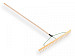 Grashark - Hooihark, kunststof 24 tands, recht, 94 cm breed met egaliseerstrip met steel 160 x 2,8 c