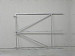 Verstelbaar poortframe 200-155 cm - 47 cm uit de hoek - Zwart