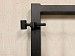 Verstelbaar poortframe 98,5-190 cm tbv horizontale planken - zwart