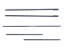 Profielenset tbv poortframe - horizontale beplanking - zwart