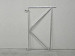 Verstelbaar poortframe 900x1550mm (115mm uit de hoek) vuurverzinkt
