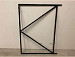 Verstelbaar poortframe 1200x1550mm zwart gepoedercoat