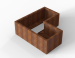 Bloembak corten Module+ L-vorm (diverse maten)