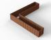 Bloembak corten Module+ L-vorm (diverse maten)