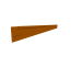 Rigidline corten hoogte 24 cm - lengte 216 cm - incl. 3 platte grondpennen en verbindingsplaat