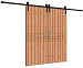 Schuifdeur dubbel onbehandel 1960x1950mm (zonder hang- en sluitwerk)