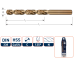Spiraalboor HSS-E DIN338 N ø1,0 (1 st per set)