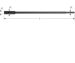 Verlengstuk cilinderkopboren 8x330 (1 st per set)