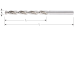 HSS spiraalboor, DIN 340, type N, ø10,0 / kvp (1 st per set)