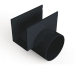ACO SlimLine zijuitloop 80mm