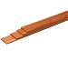 Plank hardhout Keruing v-groef 1.6x14.5x400cm
