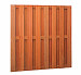 Hardhouten plankenscherm 18-planks recht verticaal/ horizontaal 180x180 cm.