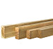 Grenen geschaafde regel 3,4 x 4,5 x 180 cm, groen geïmpregneerd.