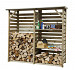 Haardhoutberging Twin 176 x 190 x 60 cm (HxBxD).