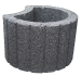 Cirkelflor Groot Zwart 48x38x30cm