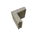 Opsluitband hoekstuk 7x40 grijs