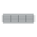 Boston Decopaneel Paxos horizontaal 45x175 cm dikte 2 mm RAL7016 (1008)