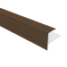 NewTechWood aluminium co-extrusie eindprofiel t.b.v. Castellation PRO, 5 x 5 x 300 cm, Ipe.