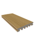 NewTechWood HKC co-extrusie enkelzijdig dekdeel houtstructuur 2,3 x 13,8 x 400 cm, Red Cedar.