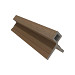 NewTechWood HKC co-extrusie hoekprofiel castellation t.b.v. wand bekleding, 7 x 8 x 300 cm, Teak.