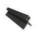 NewTechWood HKC co-extrusie hoekprofiel castellation t.b.v. wand bekleding, 7 x 8 x 300 cm, Ebony zw