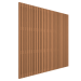 Thermovision Ayous geschaafd latten scherm, recht horizontaal/verticaal, 180 x 180 cm.
