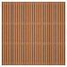 Thermovision Ayous geschaafd latten scherm, recht horizontaal/verticaal, 180 x 180 cm.