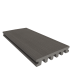 NewTechWood HKC co-extrusie enkelzijdig dekdeel houtstructuur 2,3 x 13,8 x 300 cm, Silver Gray.