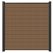 NewTechWood co-extrusie composiet scherm, 180 x 180 cm, Teak.