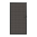 NewTechWood co-extrusie composiet deur in aluminium frame, horizontaal triple, 100 x 195 cm, Silver Gray.