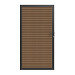 NewTechWood co-extrusie composiet deur in aluminium frame, horizontaal triple, 100 x 195 cm, Teak.