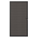 NewTechWood co-extrusie composiet deur in aluminium frame, horizontaal, 100 x 195 cm, Silver Gray.