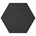 Soft Comfort Zeskant 60x60x4cm Nero