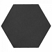 Soft Comfort Zeskant 60x60x4cm Nero
